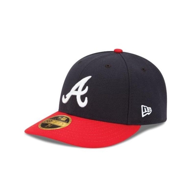 Sapca New Era Atlanta Braves MLB Authentic Collection Low Profile 59FIFTY Fitted - Albastri